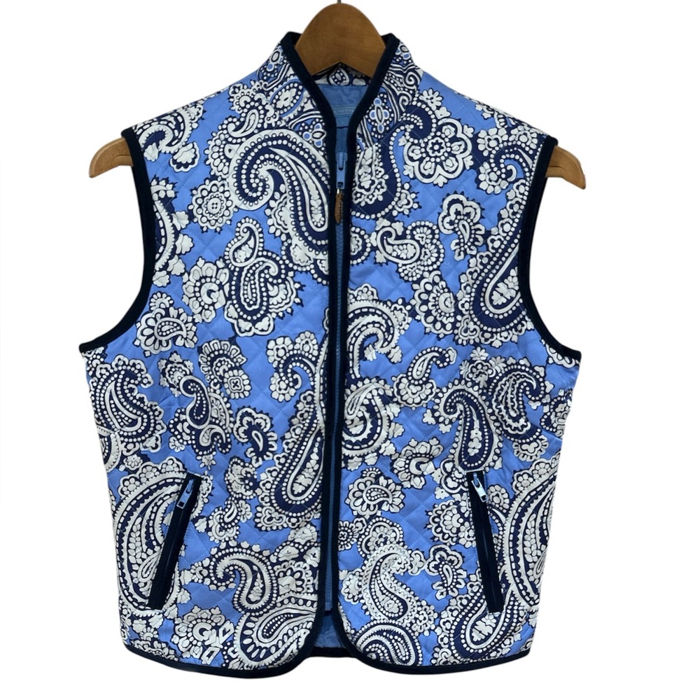 J. McLaughlin Floral 100% Silk Vest Size Small
